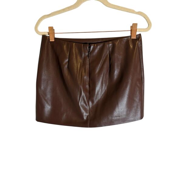 Lovers and friends Ana Faux Leather Mini Skirt Party Sexy Edgy Chic Evening XS - Picture 5 of 9